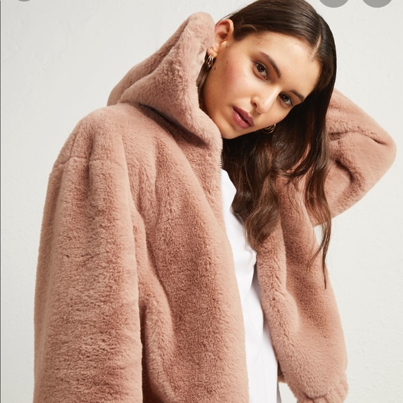 french connection faux fur jacket - Picture 2 of 6
